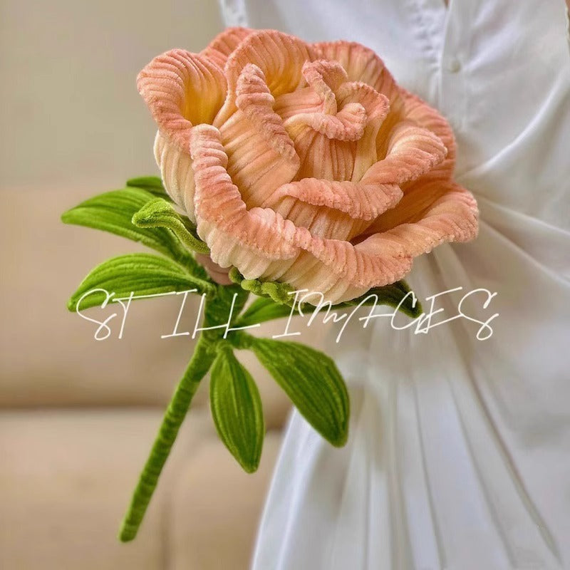 Pipe Cleaner Giant Rose DIY Material Kit - Beginner - Friendly with Full Set of Materials and Easy to Follow Tutorial Included