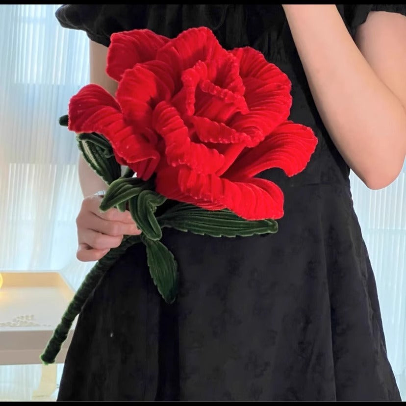 Pipe Cleaner Giant Rose DIY Material Kit - Beginner - Friendly with Full Set of Materials and Easy to Follow Tutorial Included