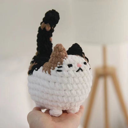 Cat Crochet Material Kit with Tools and Tutorial Included