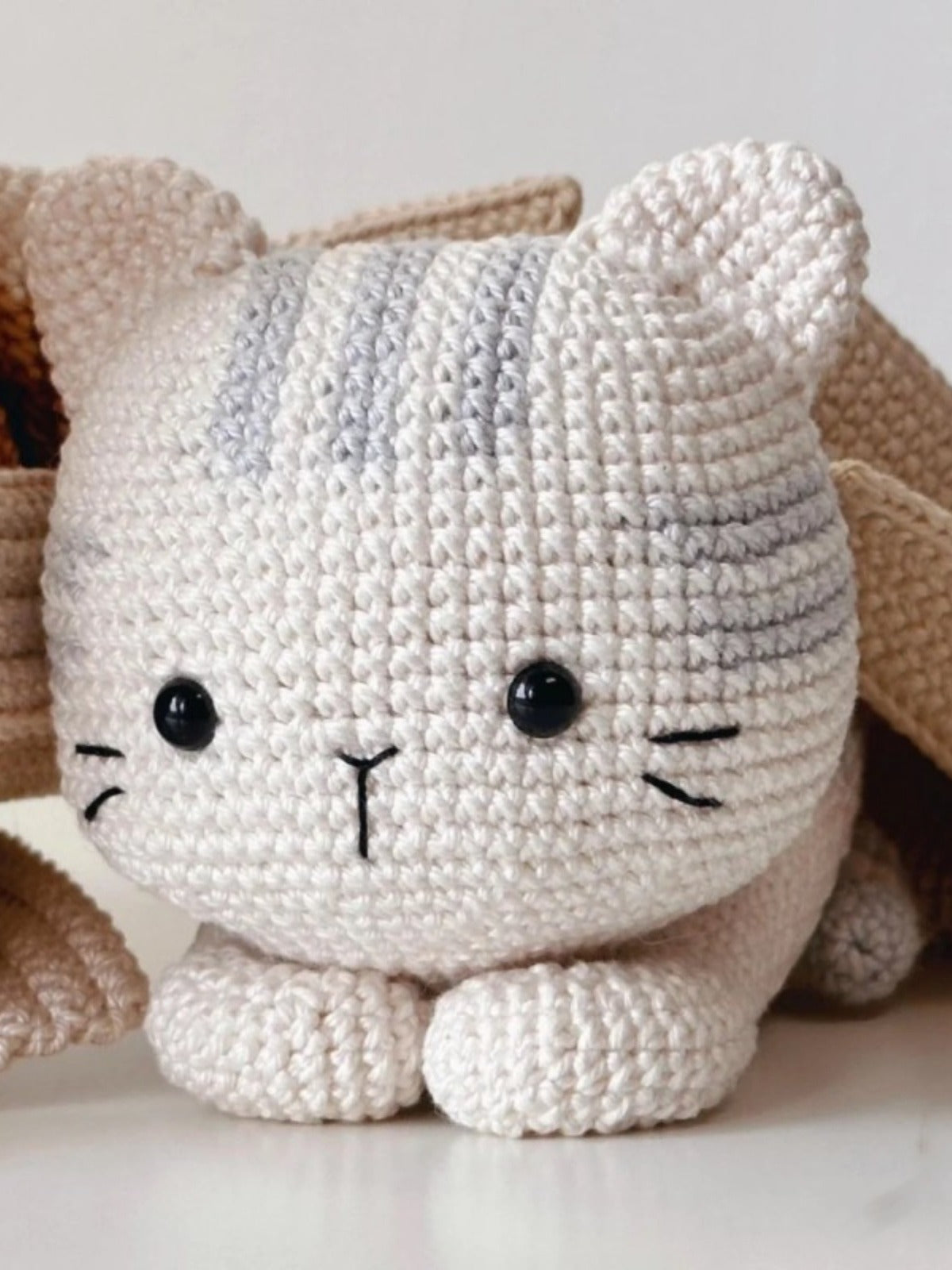 Cat in Box Crochet Material Kit with Tools and Tutorial Included